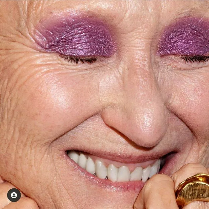 Aging Skin, Natural Teeth And Brows, Skin Texture, Model Variety... *chef's Kiss*
