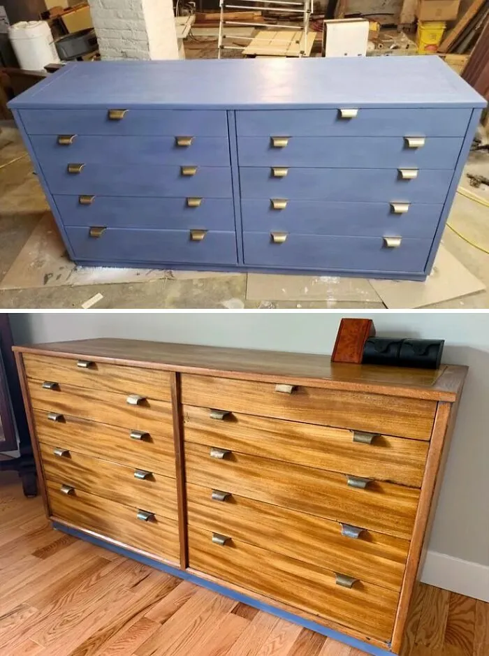 Me dijeron que publicara esto aquí. El antes y después del Pinterest inverso