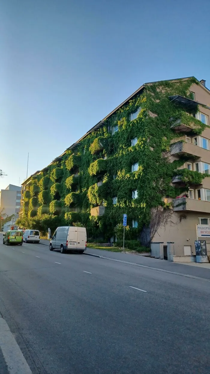  Este complejo de apartamentos cubierto de plantas en Jyväskylä, Finlandia