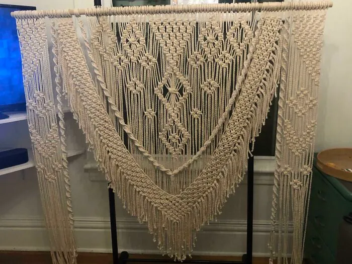 Can’t Wait To ‘Tie The Knot’ Under This Macrame I Finished Tonight!!