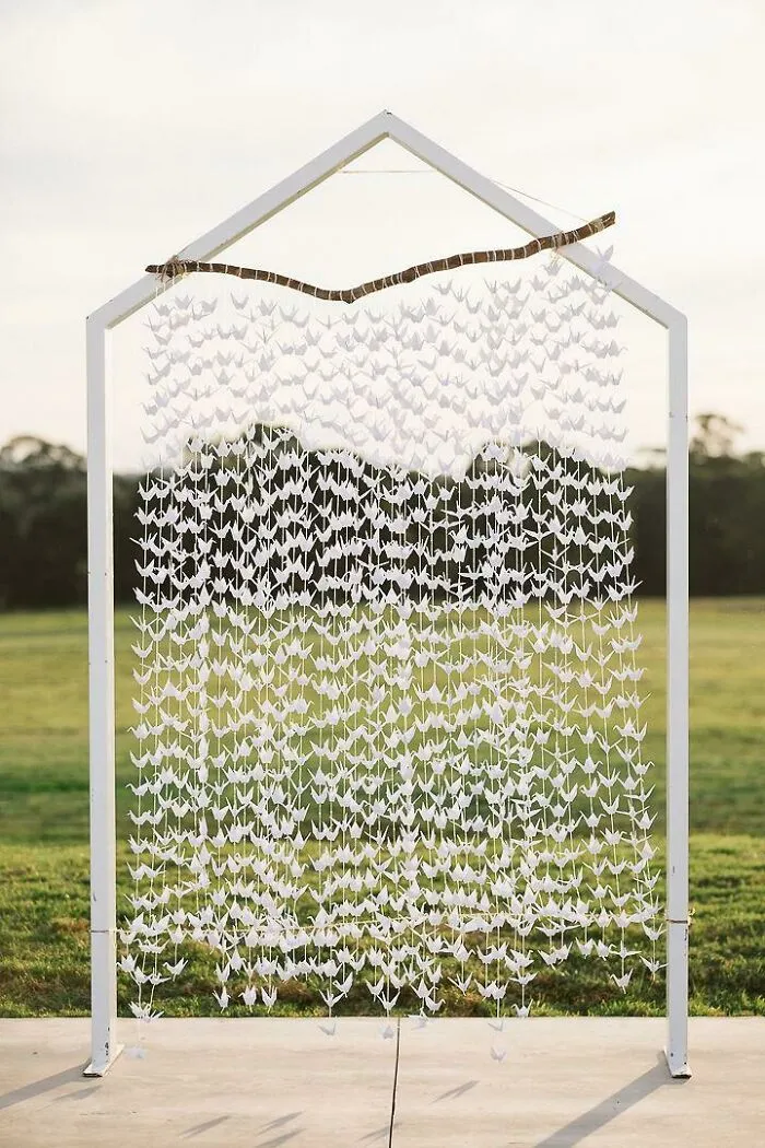 My Sister Folded 1000 Paper Cranes For Our Arbour