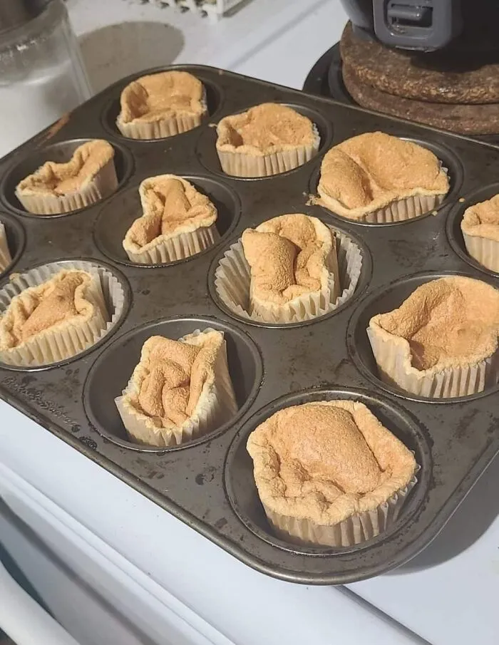 Tried A Meringue Recipe For The First Time. Failed To Get The Stiff Peaks But Decided To Cook Them Anyway. As I Watched Them Slowly Deflate, I Felt My Soul Do The Same