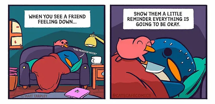 "A Calming Place Where Everyone Can Feel Welcome": 30 Comics By Matt Tarpley Depicting The Lives Of Cute Animals