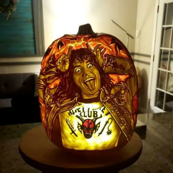 Eddie Foam Pumpkin Carved By Me