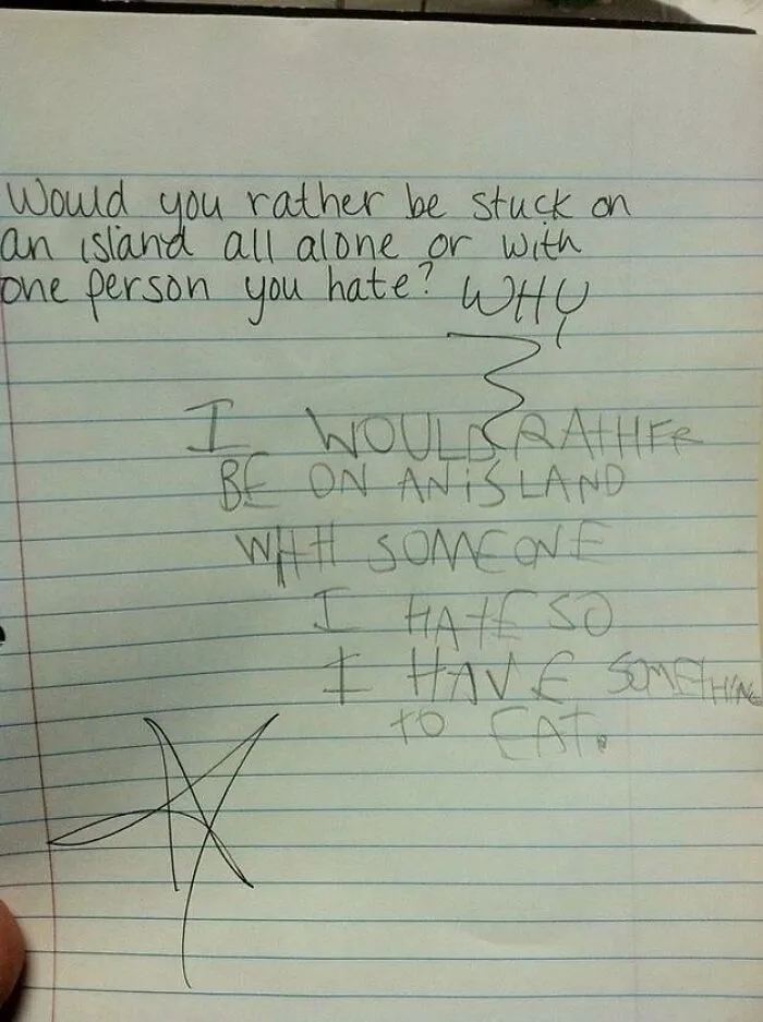 My 8-Year-Old Cousin's Homework