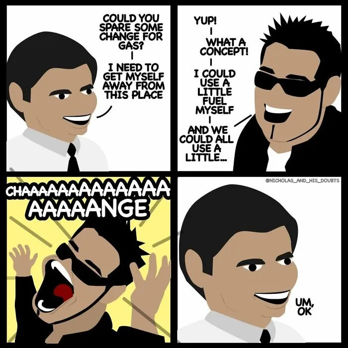 Artist Made These 31 Hilariously Absurd Comics With Ridiculously Unexpected Twists