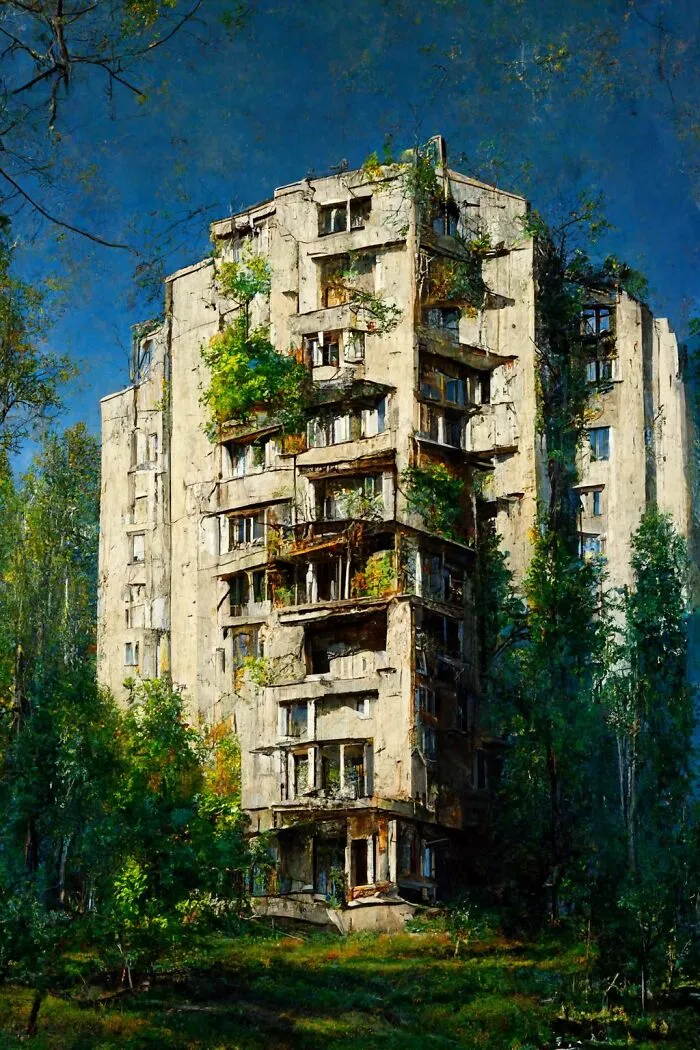 This Artist Tested The Abilities Of A.I. To Create Architectural Paintings In Different Styles (27 Pics)
