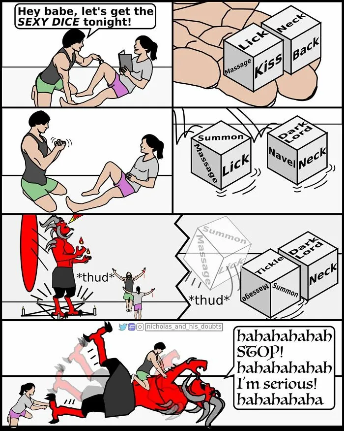 Artist Made These 31 Hilariously Absurd Comics With Ridiculously Unexpected Twists