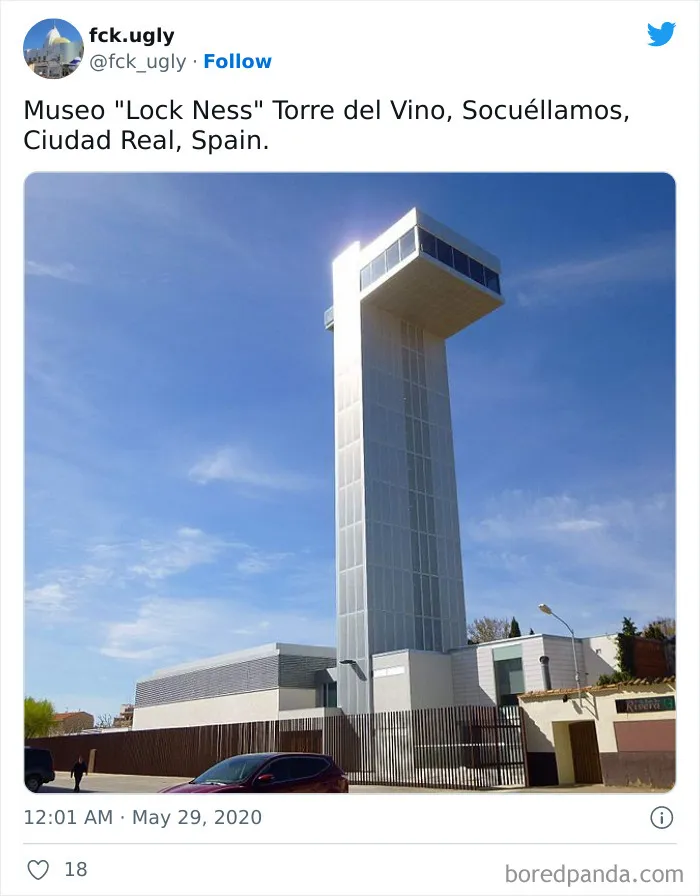 20 Arquitectos que fracasaron en su trabajo, vistos en esta cuenta de Twitter sobre edificios feos