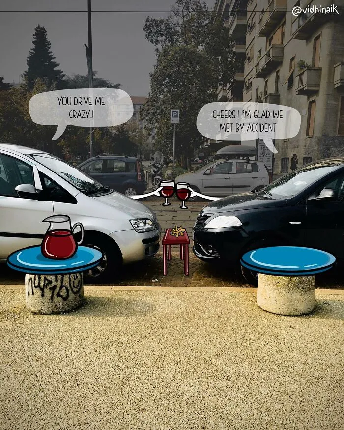 This Artist Drew These 39 Illustrations And They Interact With Everyday Objects (New Pics)