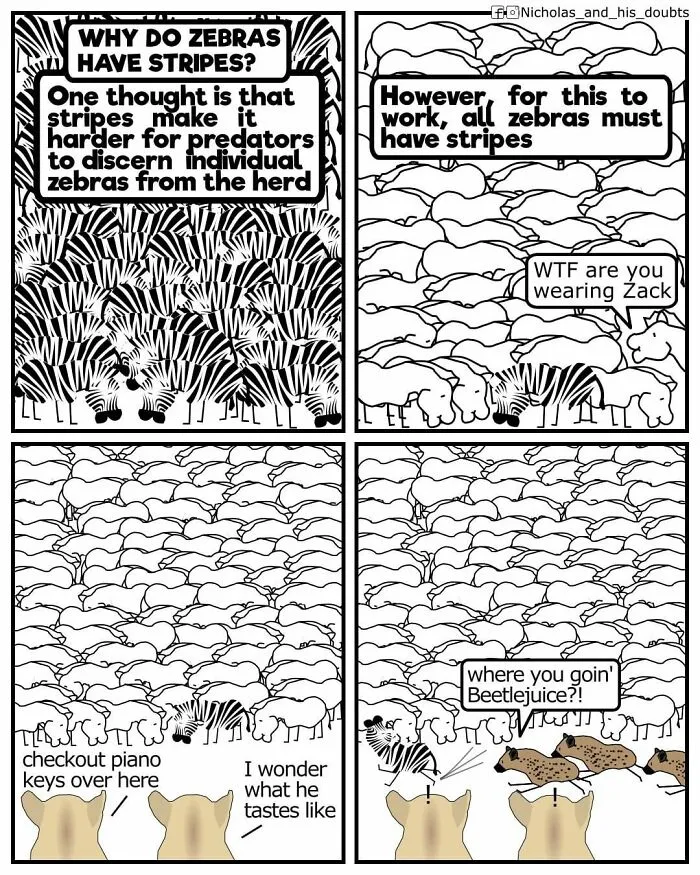 Artist Made These 31 Hilariously Absurd Comics With Ridiculously Unexpected Twists