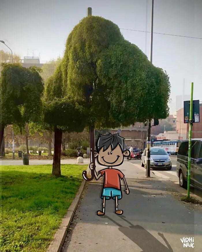 This Artist Drew These 39 Illustrations And They Interact With Everyday Objects (New Pics)