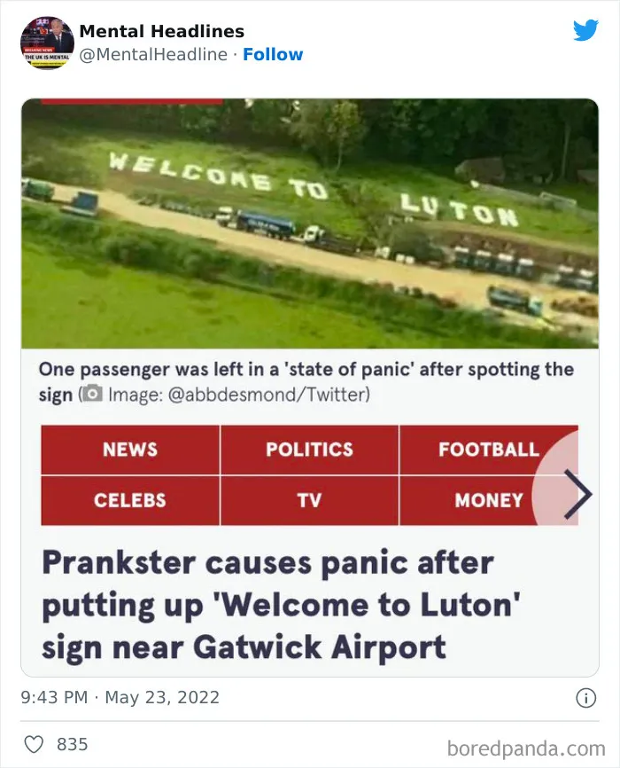 This Twitter Page Collects 50 Of The Funniest News Headlines Ever Spotted Online (New Posts)