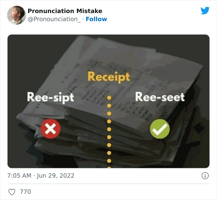 If You're Feeling Confused By The English Language, These 30 Tips By The "Pronunciation Mistake" Twitter Account May Clear Things Up