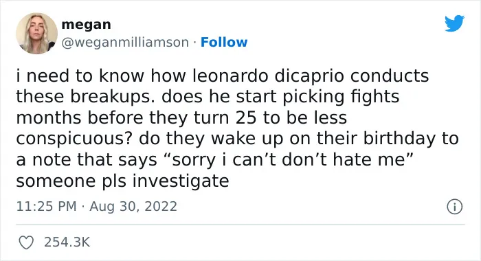 Leonardo DiCaprio Breaks Up With His 25-Year-Old Girlfriend And Twitter Can't Hold Back The Reactions, So Here Are 30 Of The Best Ones
