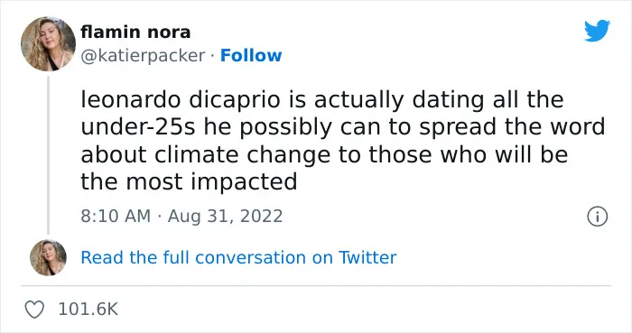 Leonardo DiCaprio Breaks Up With His 25-Year-Old Girlfriend And Twitter Can't Hold Back The Reactions, So Here Are 30 Of The Best Ones