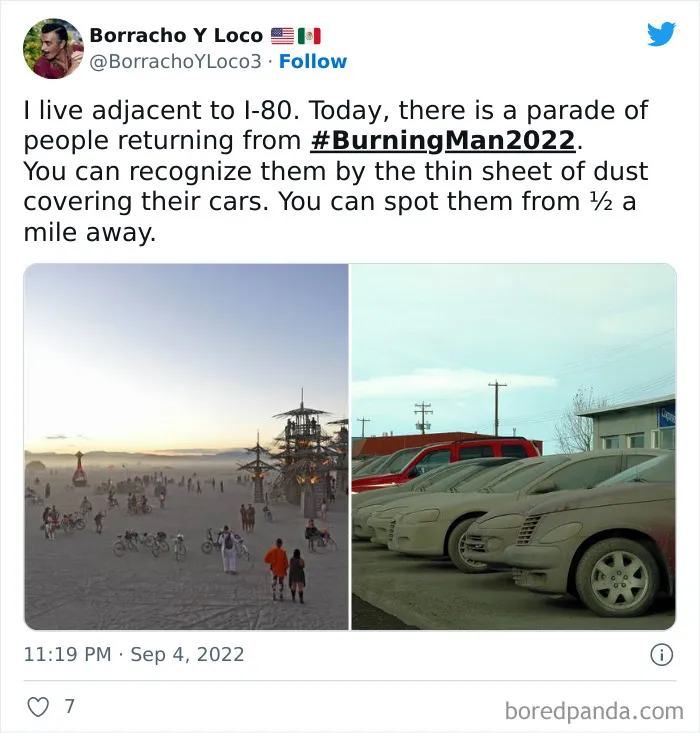 People walking in the middle of desert 