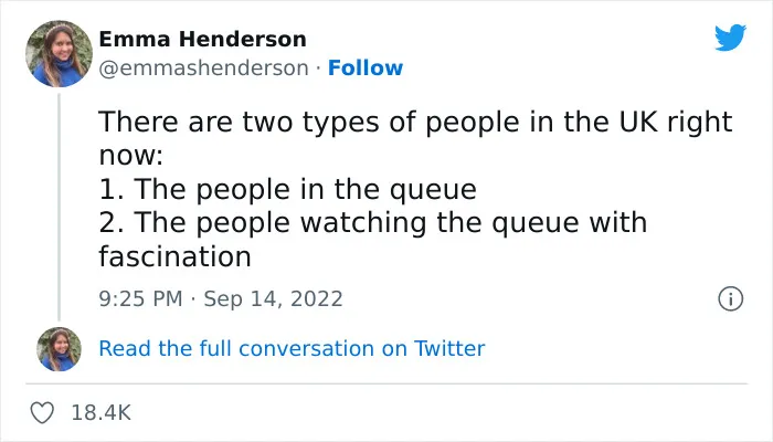 30 Of The Best Memes And Reactions To The Very British Queue Throughout London To See The Queen In State At Westminster