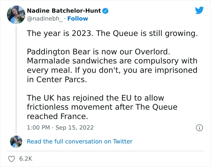 30 Of The Best Memes And Reactions To The Very British Queue Throughout London To See The Queen In State At Westminster