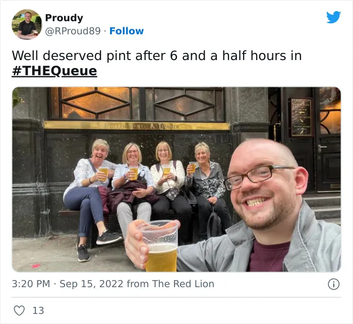 30 Of The Best Memes And Reactions To The Very British Queue Throughout London To See The Queen In State At Westminster
