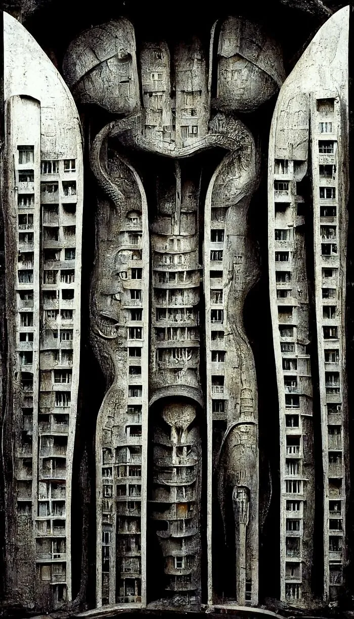 This Artist Tested The Abilities Of A.I. To Create Architectural Paintings In Different Styles (27 Pics)