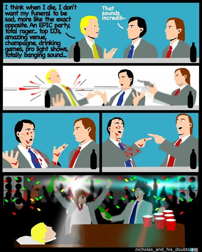 Artist Made These 31 Hilariously Absurd Comics With Ridiculously Unexpected Twists