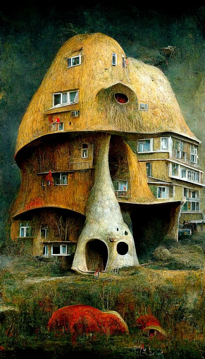 This Artist Tested The Abilities Of A.I. To Create Architectural Paintings In Different Styles (27 Pics)