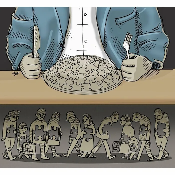 Esta artista revela lo que va mal con nuestra sociedad moderna en 26 ilustraciones satíricas