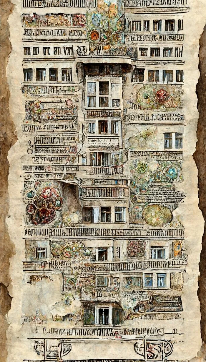 This Artist Tested The Abilities Of A.I. To Create Architectural Paintings In Different Styles (27 Pics)
