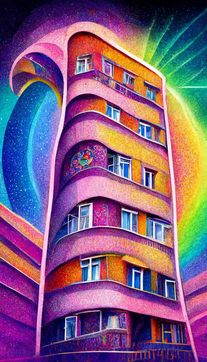 This Artist Tested The Abilities Of A.I. To Create Architectural Paintings In Different Styles (27 Pics)