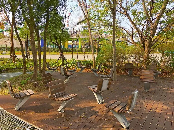 Inside A City Park. What Happened Here?