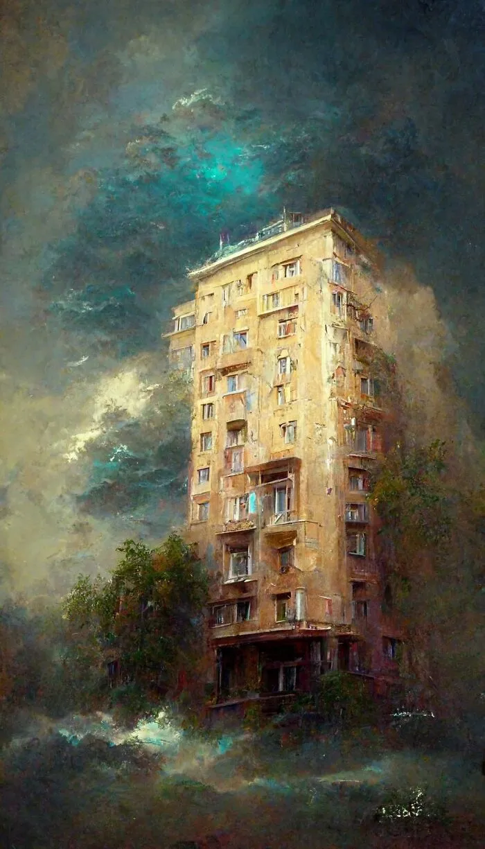This Artist Tested The Abilities Of A.I. To Create Architectural Paintings In Different Styles (27 Pics)