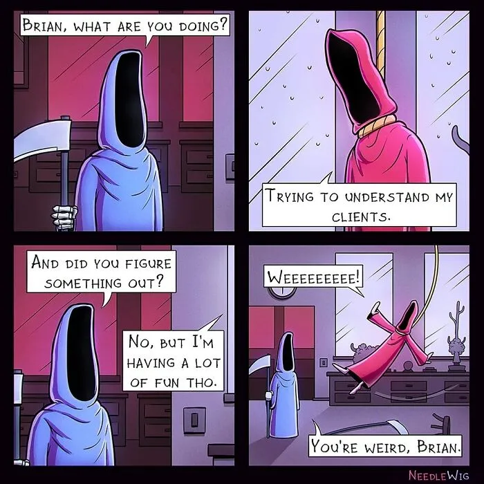 This Lithuanian Artist Loves Surprising People With His Dark Comics (40 New Pics)