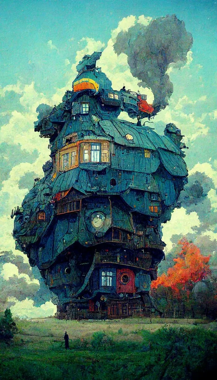 This Artist Tested The Abilities Of A.I. To Create Architectural Paintings In Different Styles (27 Pics)
