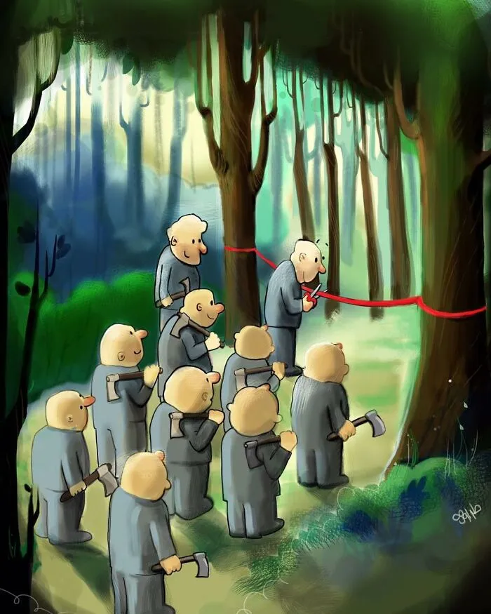 Esta artista revela lo que va mal con nuestra sociedad moderna en 26 ilustraciones satíricas