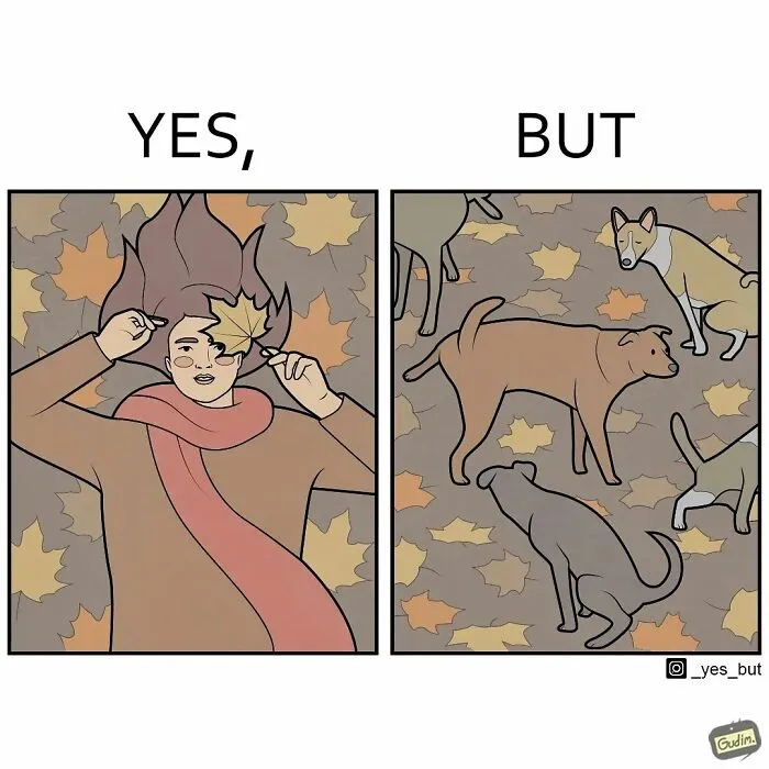 Artist Captures The Irony Of Everyday Moments In 26 “Yes, But” Illustrations (New Pics)
