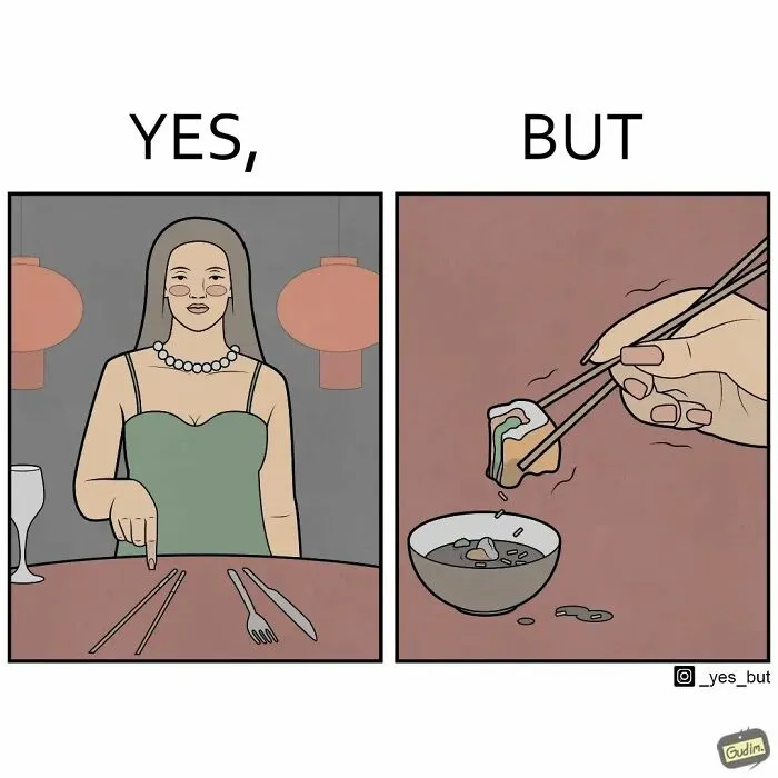 Artist Captures The Irony Of Everyday Moments In 26 “Yes, But” Illustrations (New Pics)
