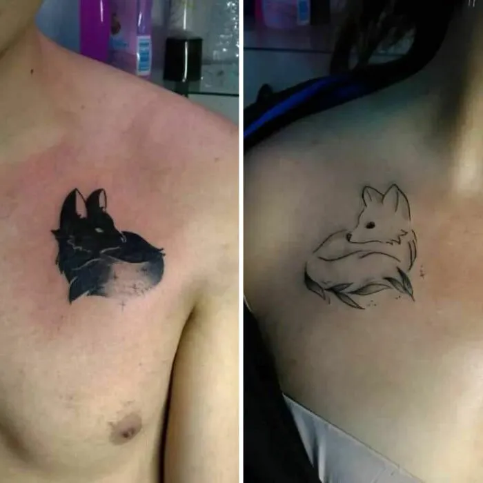Foxes Slibings Tattoo