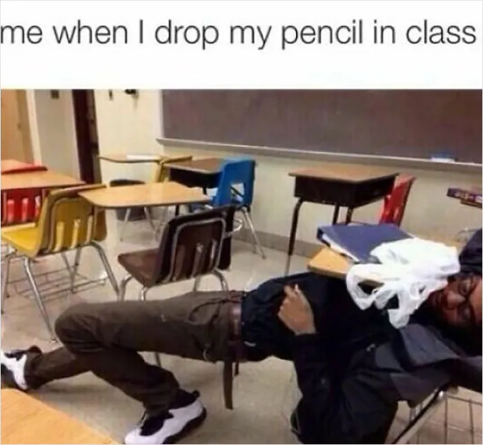 Dropping a Pencil Turns into an Adventure
