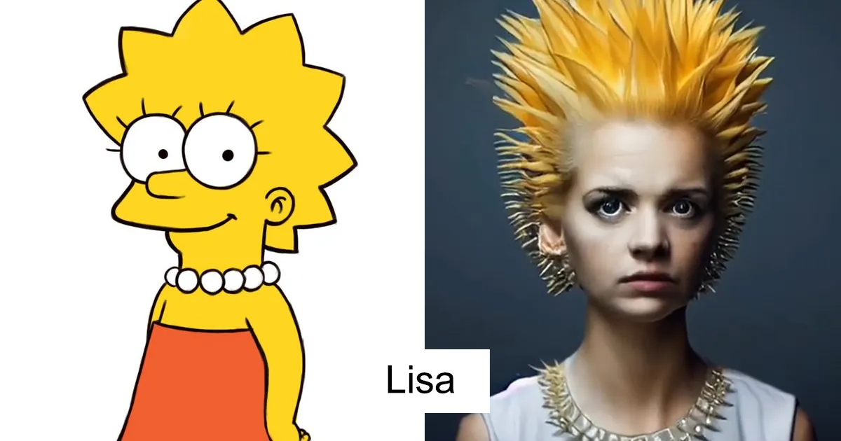 30 Resultados malditos al intentar recrear a los personajes de los Simpsons de forma realista usando IA
