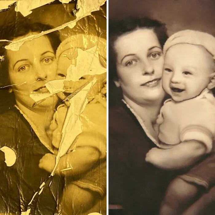 Stranger From The Internet Reached Out To Me And Offered To Restore The Only Known Photo Of My Uncle. They Asked Way Too Little Money. I Paid More Because Of This