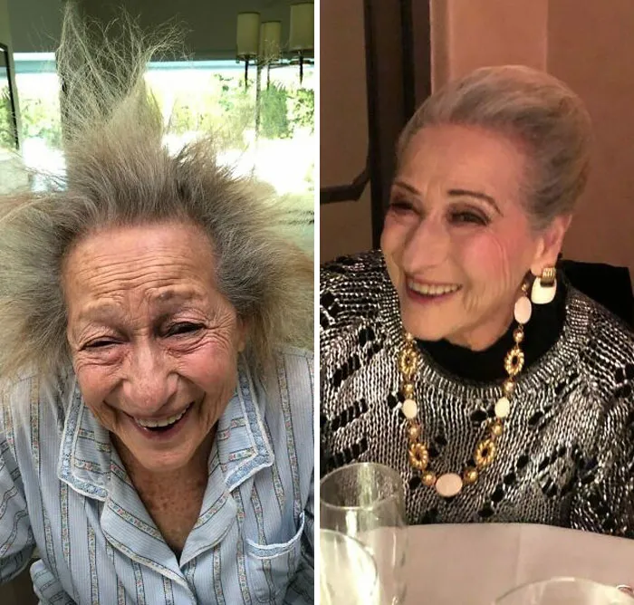 El marido de mi tío era estilista y convirtió a mi abuela de 93 años en una estrella de Hollywood
