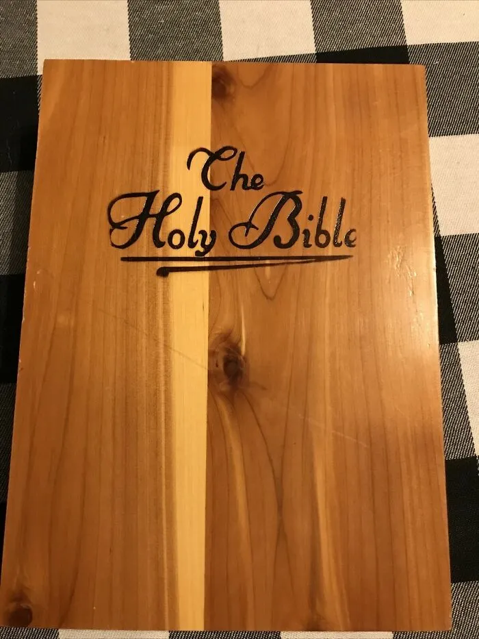 My Grandmother's Bible. Every Page Is Written On, Worn, Dogeared, And Obviously Lovingly Read. Her Hands Held It, And His Hands Held Her
