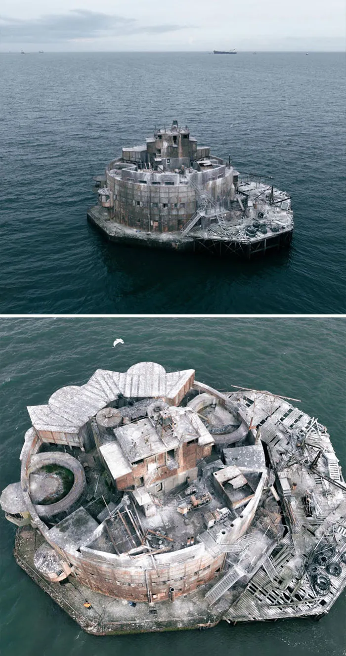 For About $60,000 You Can Finally Live In A Wwi Seaport, Built Between 1915-1919 Off The Coast Of England