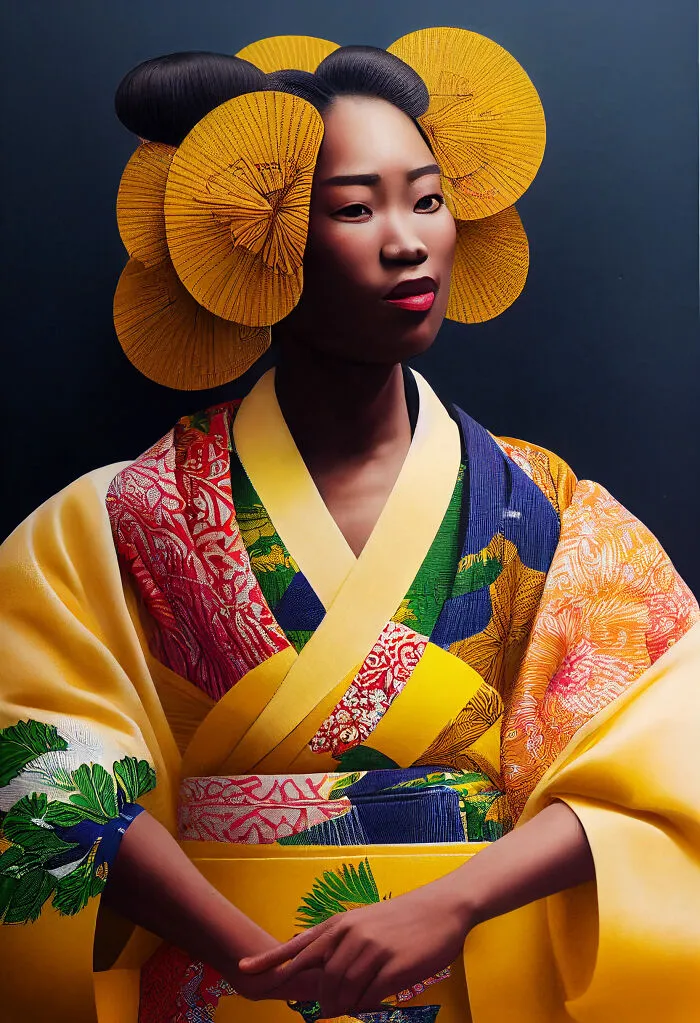 Kimono With African Influence 2