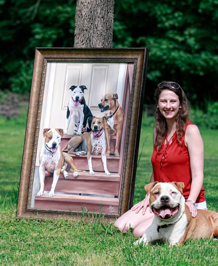 The Artist And Her Model (Beloved Furbaby Who Passed This Spring🌈)