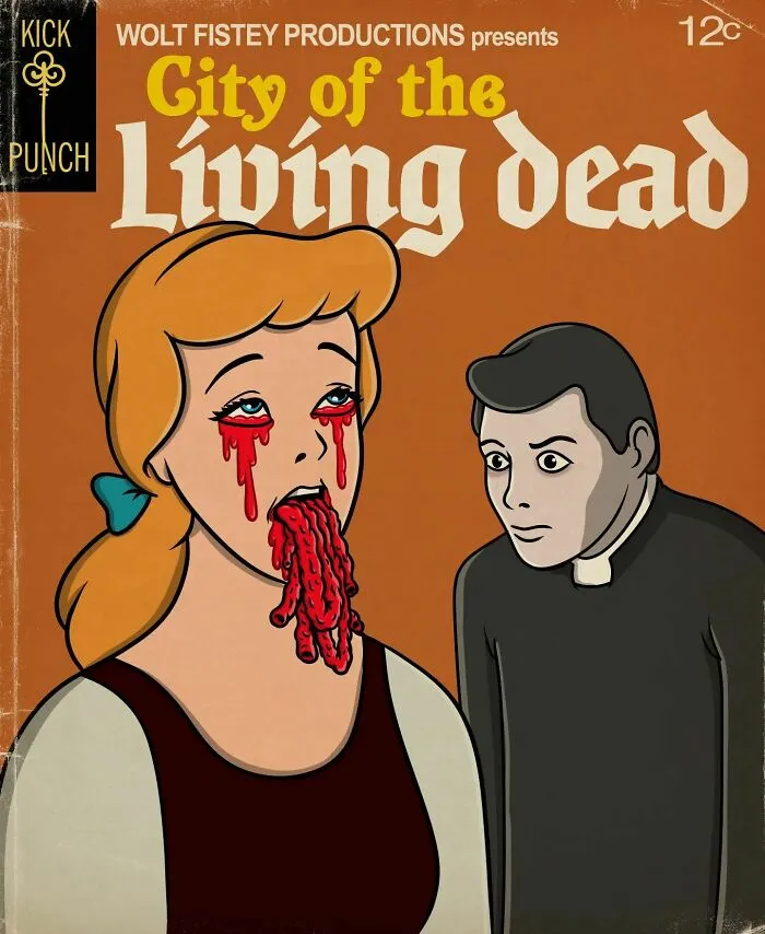 Popular Classic Cartoons Get A Horror Film Treatment By This Artist, And Here Are The Best 35 Illustrations
