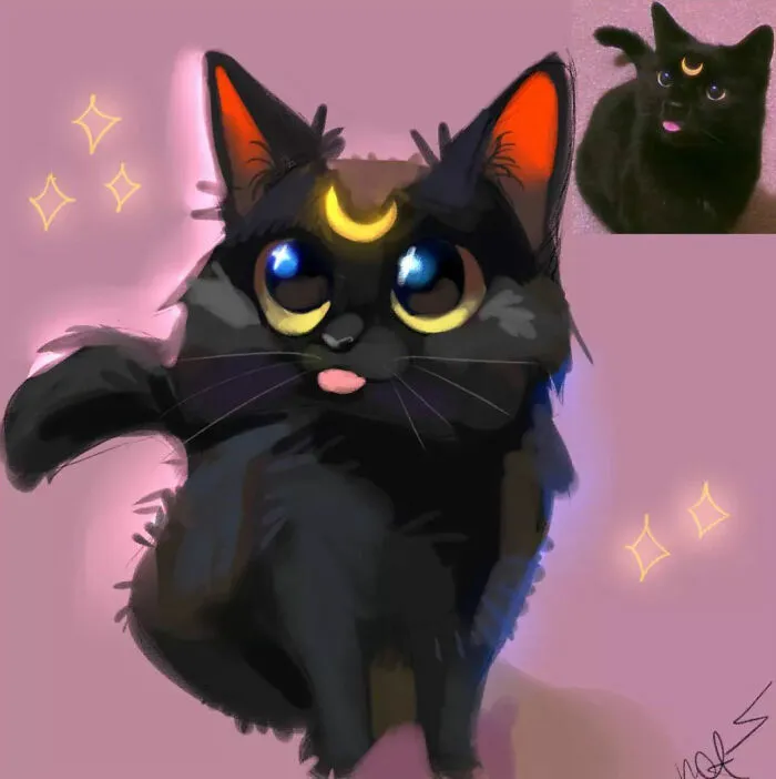 30 Divertidas fotos de animales convertidas en adorables dibujos, por “Mr. Lucifer”