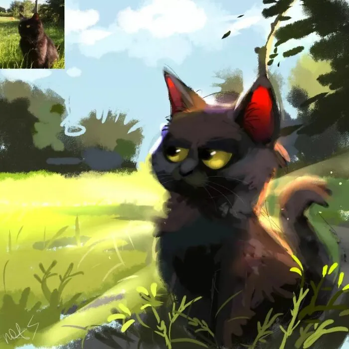 30 Divertidas fotos de animales convertidas en adorables dibujos, por “Mr. Lucifer”