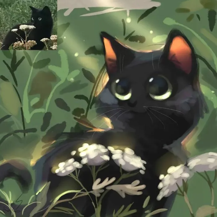 30 Divertidas fotos de animales convertidas en adorables dibujos, por “Mr. Lucifer”